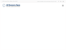 Tablet Screenshot of allseasonsspas.com
